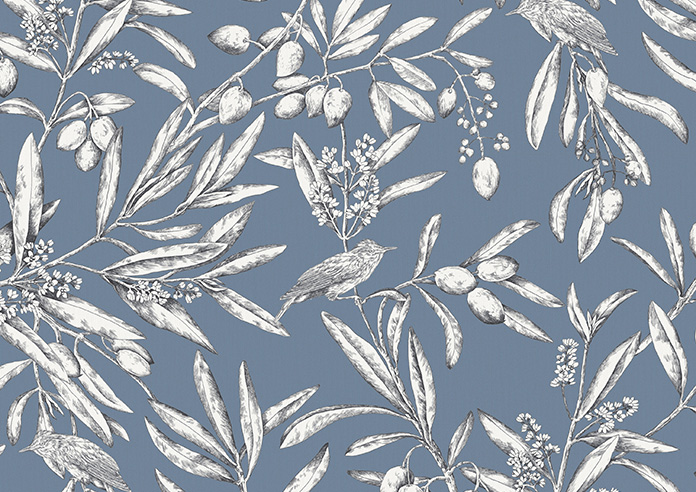 Aviary, Denim - Roller Blind - Image 6
